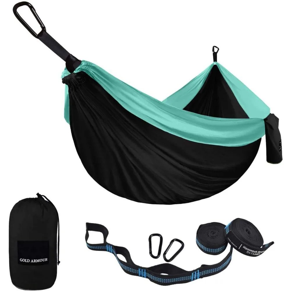 

Camping Hammock - Portable Hammock Single Hammock Camping Accessories Gear for Outdoor Indoor Adult Kids