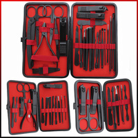 23pcs/20pcs/18pcs/15pcs/12pcs/10pcs/7pcs Professional Nail Clippers Kit Set Nail Clippers And Cutters Manicure Pedicure Tools