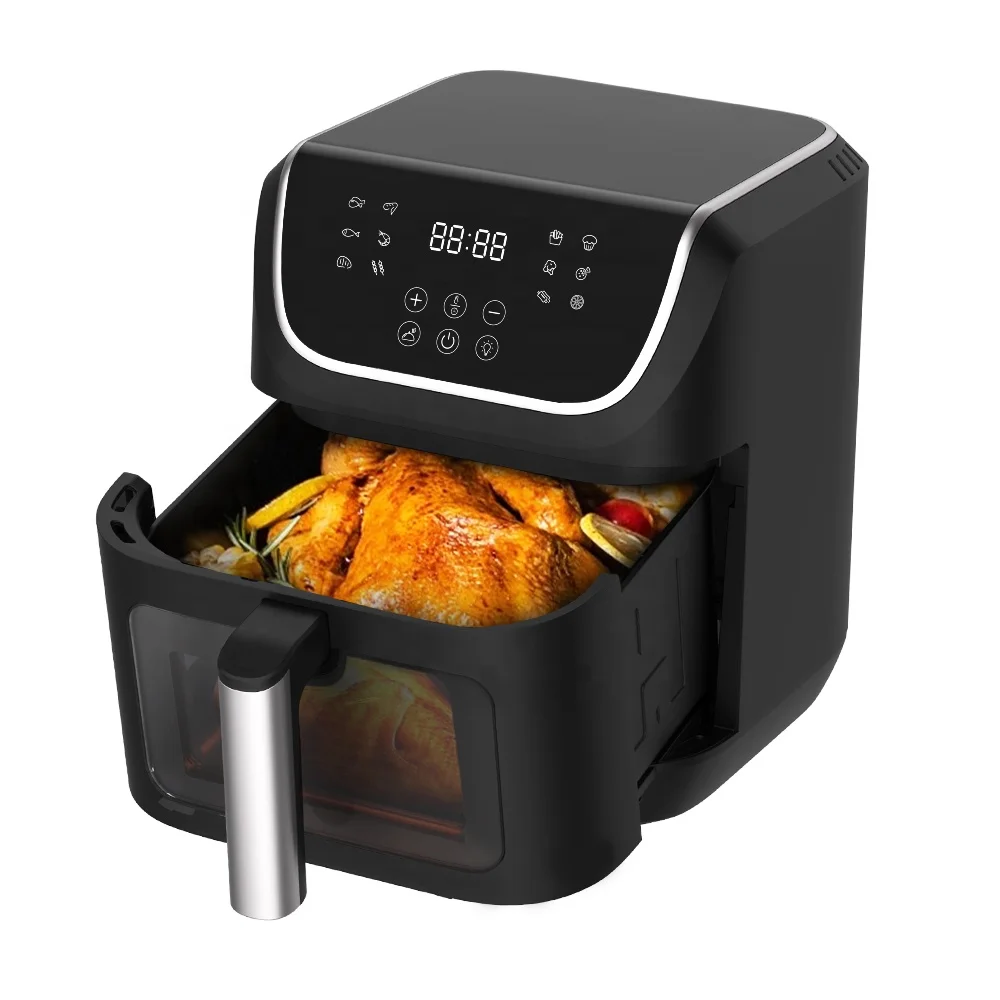 

7L 2024 New Fryer multifunction air fryer 1700W double heating element heat evenly Visible window Air fryer