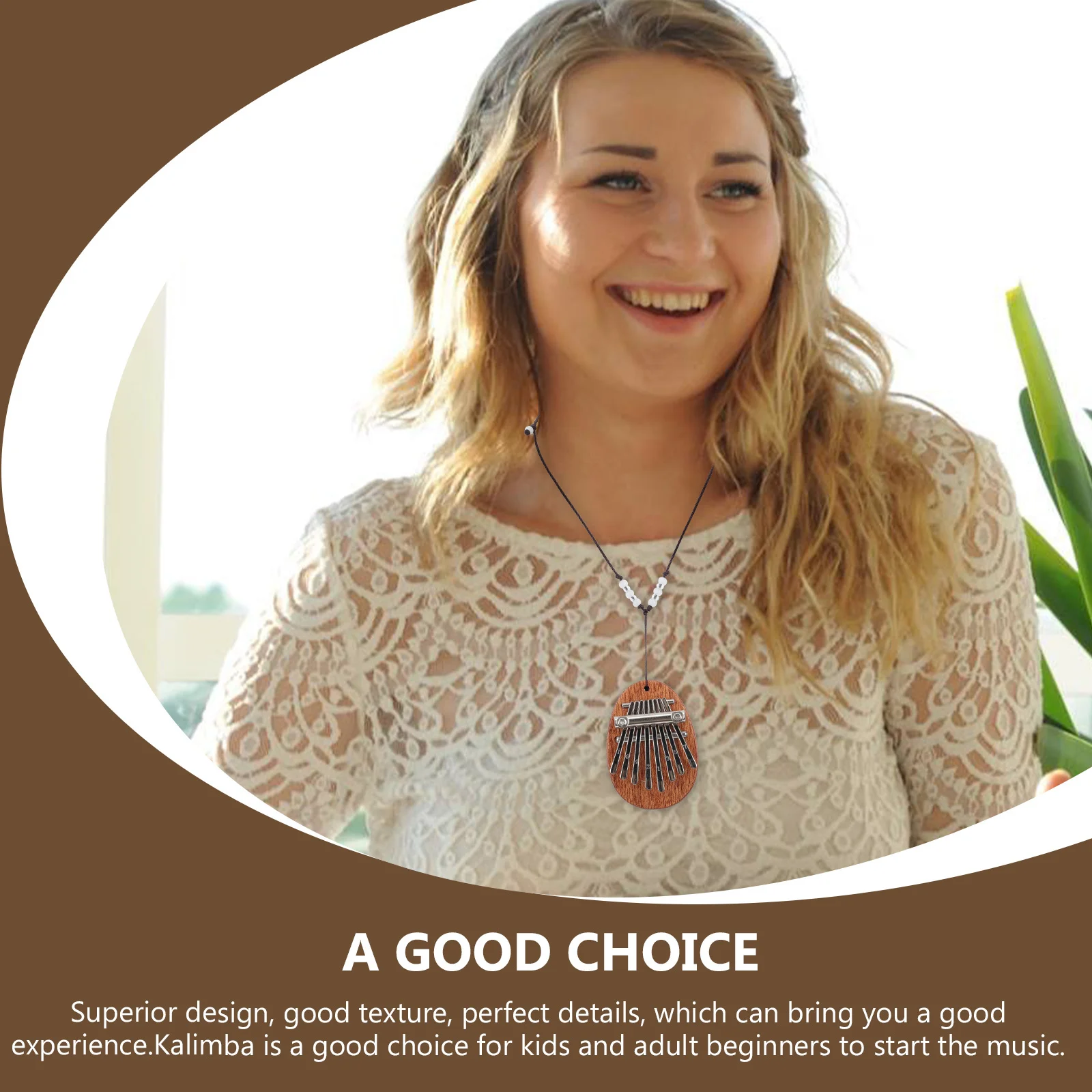 

Thumb Finger Piano Beginners Kalimba Home Wooden Musical Instrument Supply Small