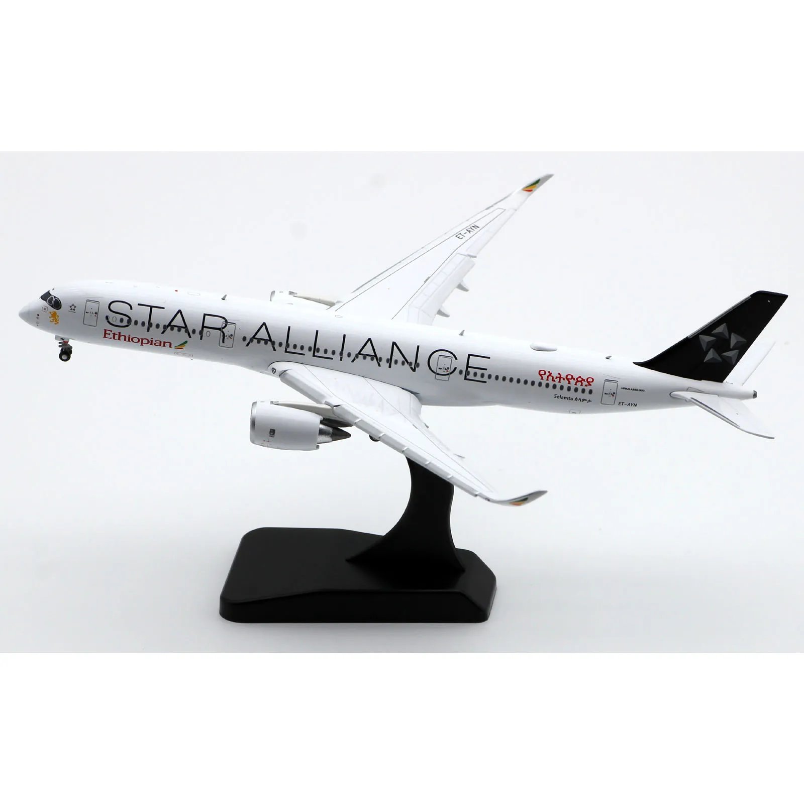 

LH4275A Коллекционный самолет из сплава в подарок JC Wings 1:400 Ethiopian Airlines A350-900XWB Литая под давлением модель реактивного самолета ET-AYN с клапанами вниз