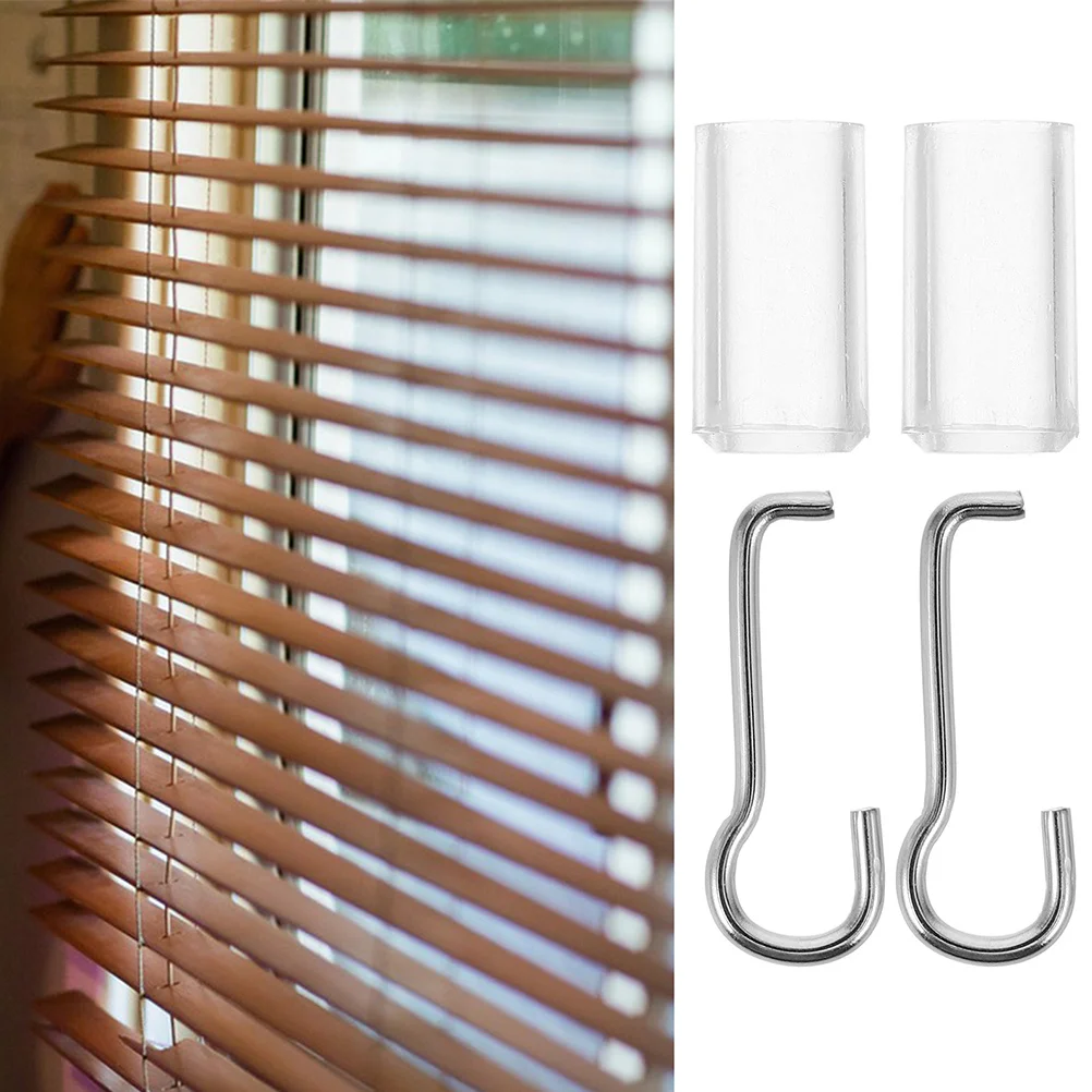 

4pcs Blind Repair Kit Stainless Steel Wand Wire Sleeve Collar Replacement For Horizontal Blinds Window Accessories Tilt Wand