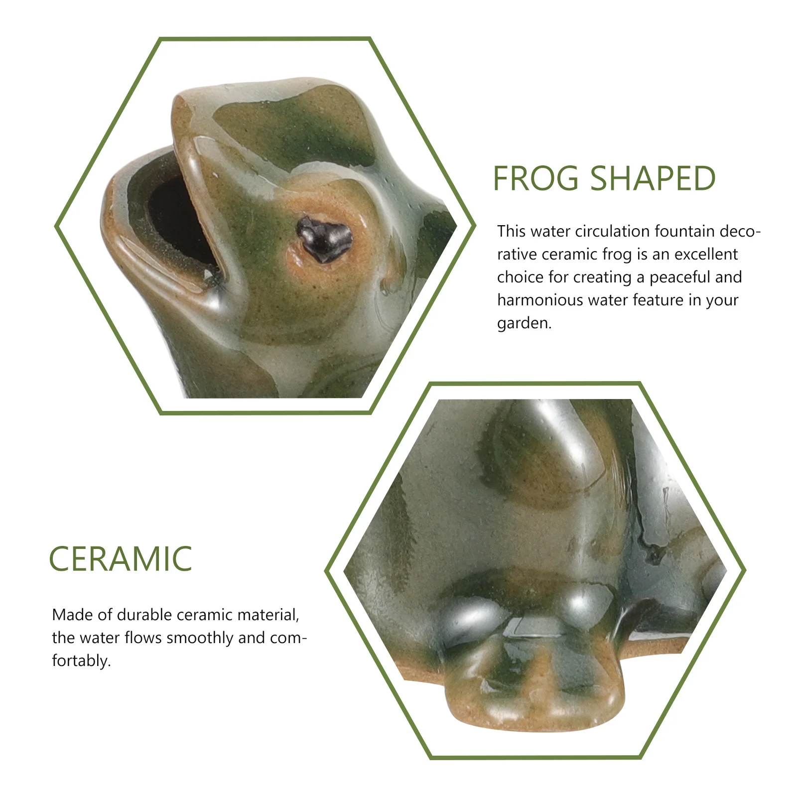 

Ceramic Water Circulating Fountain Frog Decorative Landscape Outdoor Garden Yard Courtyard Relaxing Fountain Landscape Frog