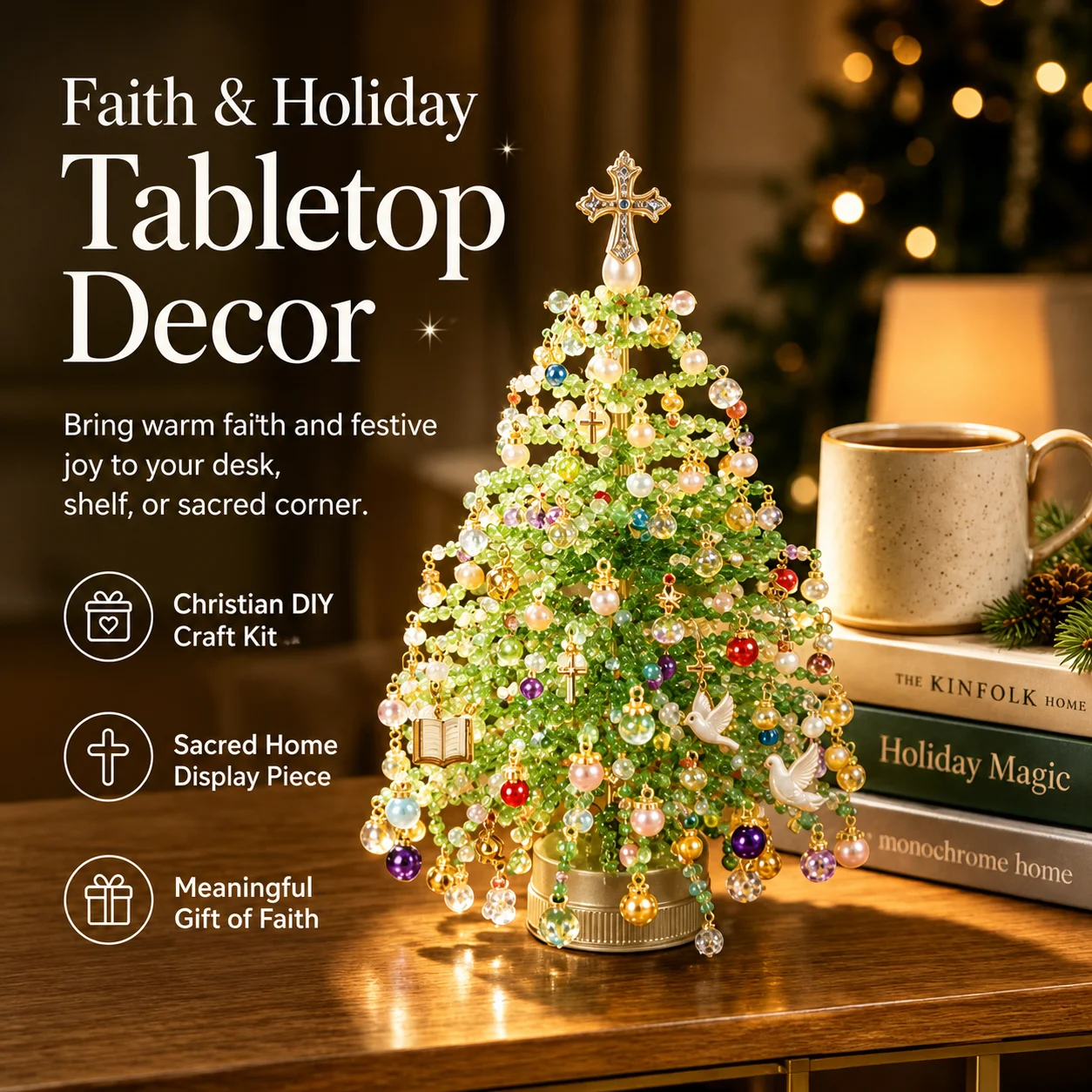 DIY Christmas Tree Bead Kit B - đánh giá và giá Home Decor Xmas Tree