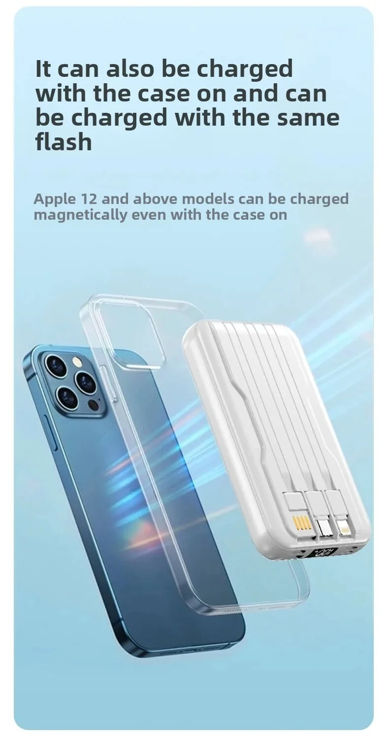 Taepiaai Magnetic Power Bank for Magsafes 20000mAh Wireless PD 22.5W Fast Charger Powerbank External Battery for IPhone Samsung