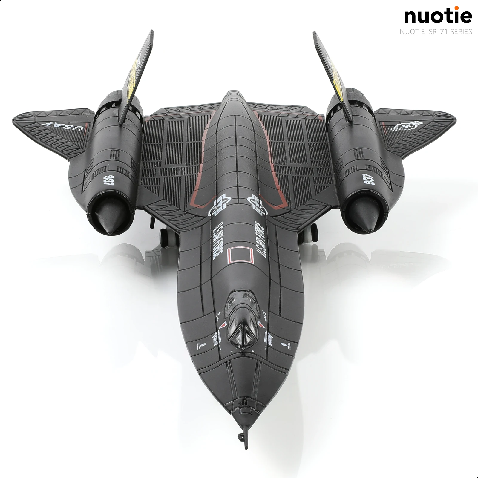 

Металлическая коллекционная модель военного самолета NUOTIE 1/144 SR-71 Blackbird (готовая к экспозиции), подарок