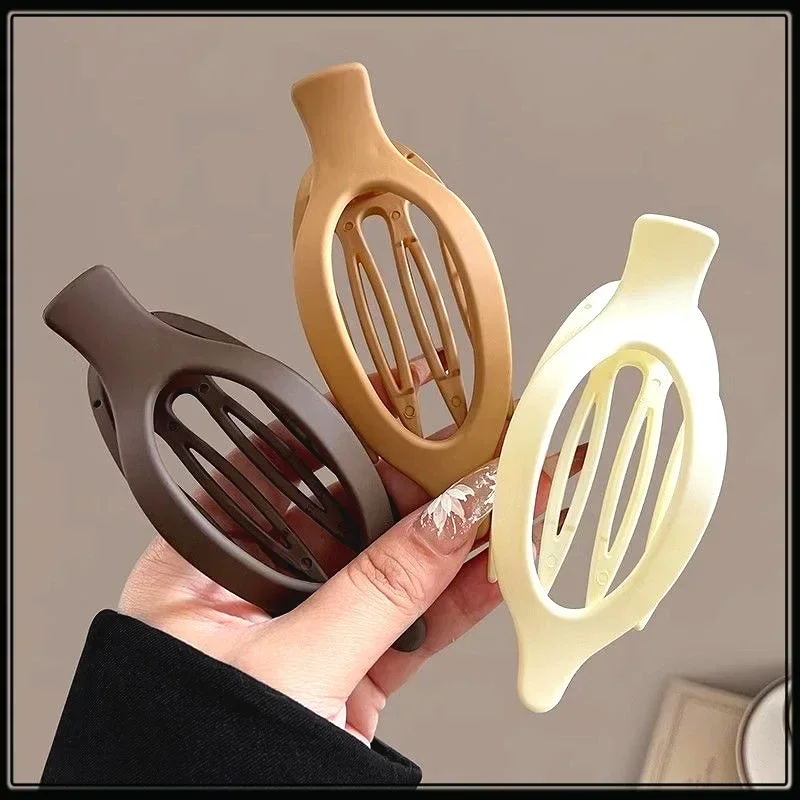 

Oval Hair Claw Professional Salon Hair Division Fixed Hair Clip Duckbill Hairband Hair Updo One-Word Clip Hair Accessories