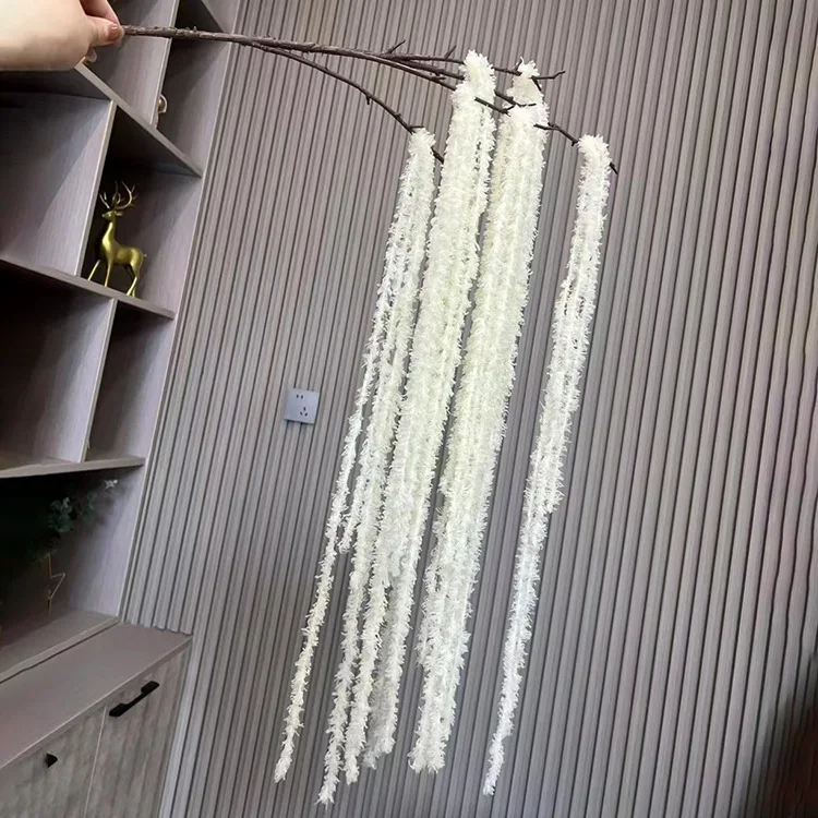 

5Pcs Simulation Hanging Rice Artificial Flowers Wedding Hall Background Flower Arrangement Home Decoration Birthday Party Floral