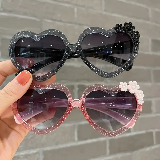 Dziewczęta Chłopcy Śliczne okulary przeciwsłoneczne z motywem kreskówkowym Kwiaty Zewnętrzna ochrona przed słońcem Dzieci Urocze okulary w stylu vintage Ochrona Klasyczne okulary dla dzieci