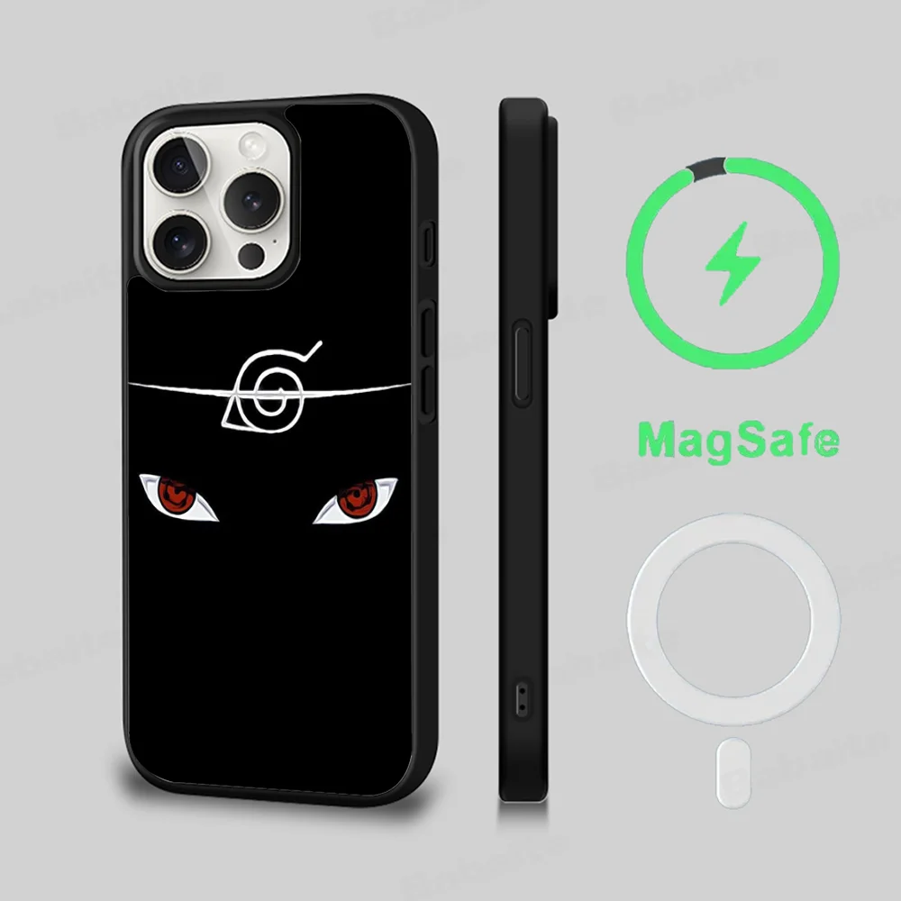 A-Akatsukis I-Itachis U-Uchihas S-Sasukes Phone Case Magesafe Magnetic Wireless Charge Case For IPhone 16 11 12 13 14 15 Pro Max