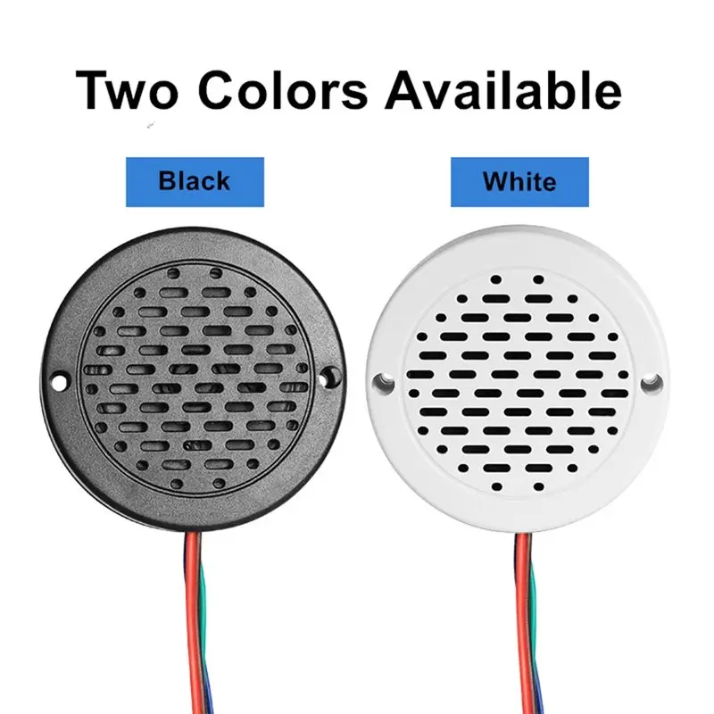 CLCU Recordable MP3 Siren Horn For Ebikes And Cars 4 Trigger Sound Player Audio Speaker For Buses And Airplane Models WHITE