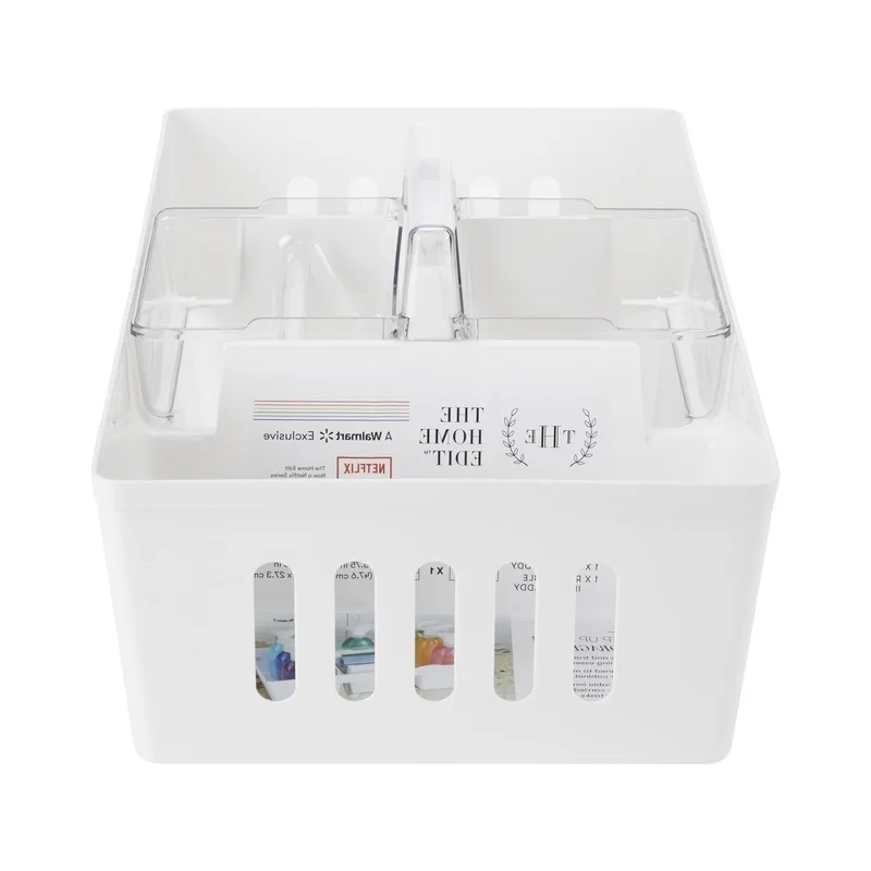 

XL 2-in-1 Cleaning Caddy Storage Organizer Removable Inner Insert Cleaning Supplies Jumbo Wipes Large Bottles Under Cabinet