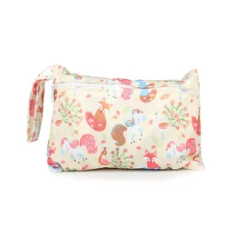 Mini Travel Wet Bag For Baby Nappies Menstrual Pads Zippered Single Pocket Nappy Wetbag Waterproof PUL Maternity Diaper Bag