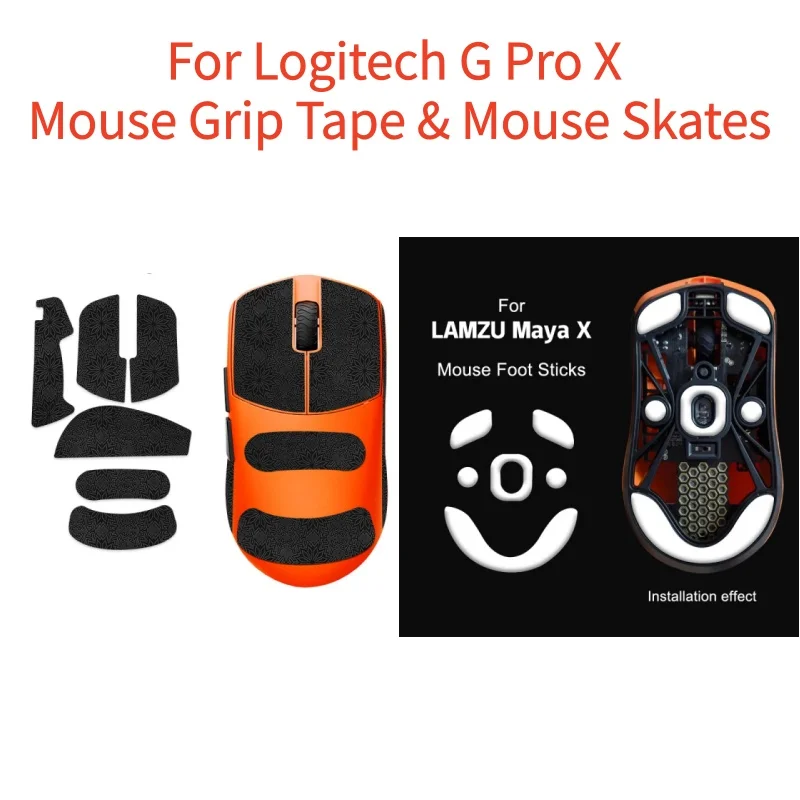 

Anti-Slip Mouse Grip Tape (1-2 Sets) for LAMZU Maya X， High-Performance Mouse Skates & Sweat-Wicking Gaming Mouse Accessories