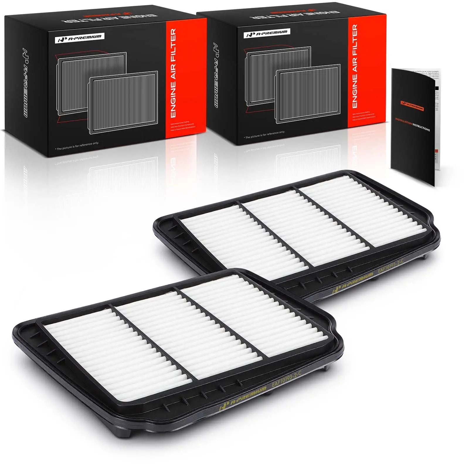 A-Premium 2pcs Engine Air Filter for Suzuki Forenza 2004-2008 Reno 2005-2008 Chevrolet Optra 2004-2007