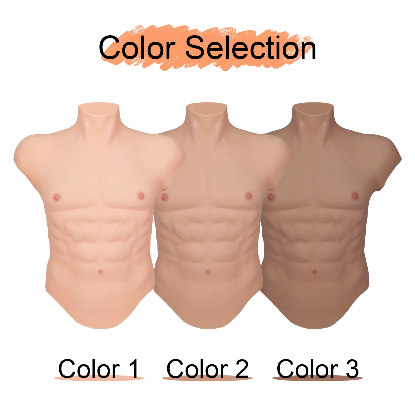 CYOMI Cosplay Silicone Male Muscle Suit Fake Belly Chest Bodysuit Artificial Simulation Abdominal Strong Figure for Crossdresser