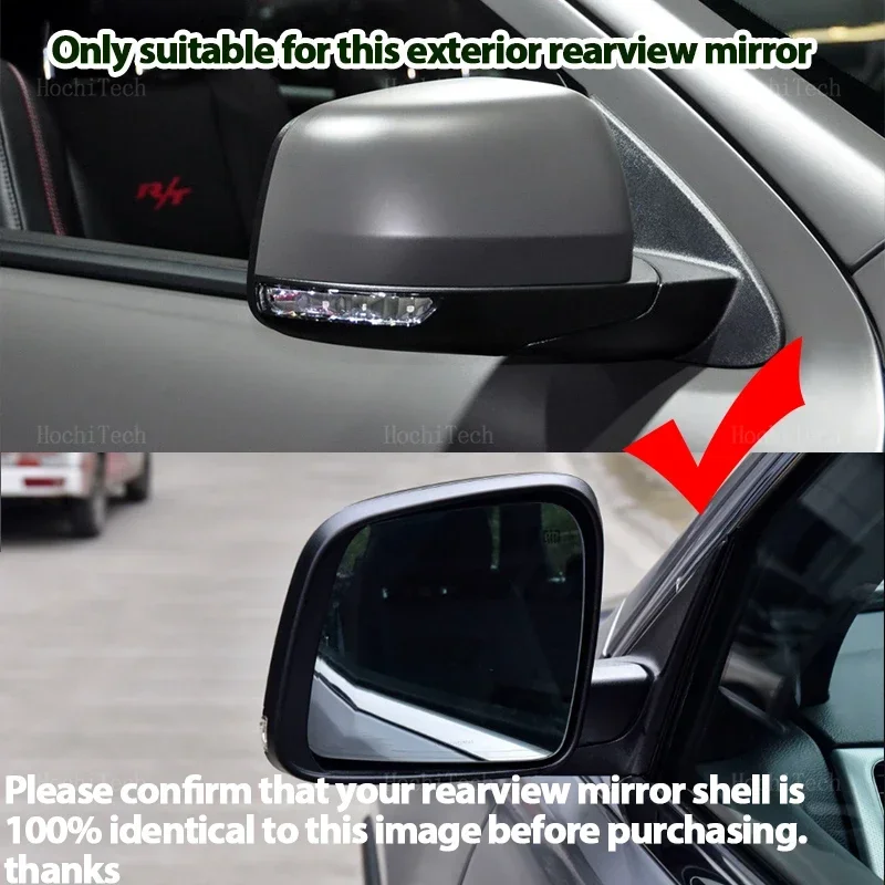 Left or Right Side Heated Wing Mirror Glass Wide Rearview Mirror For Dodge Durango Citadel Platinum EnForecer GT SRT Hellcat SXT