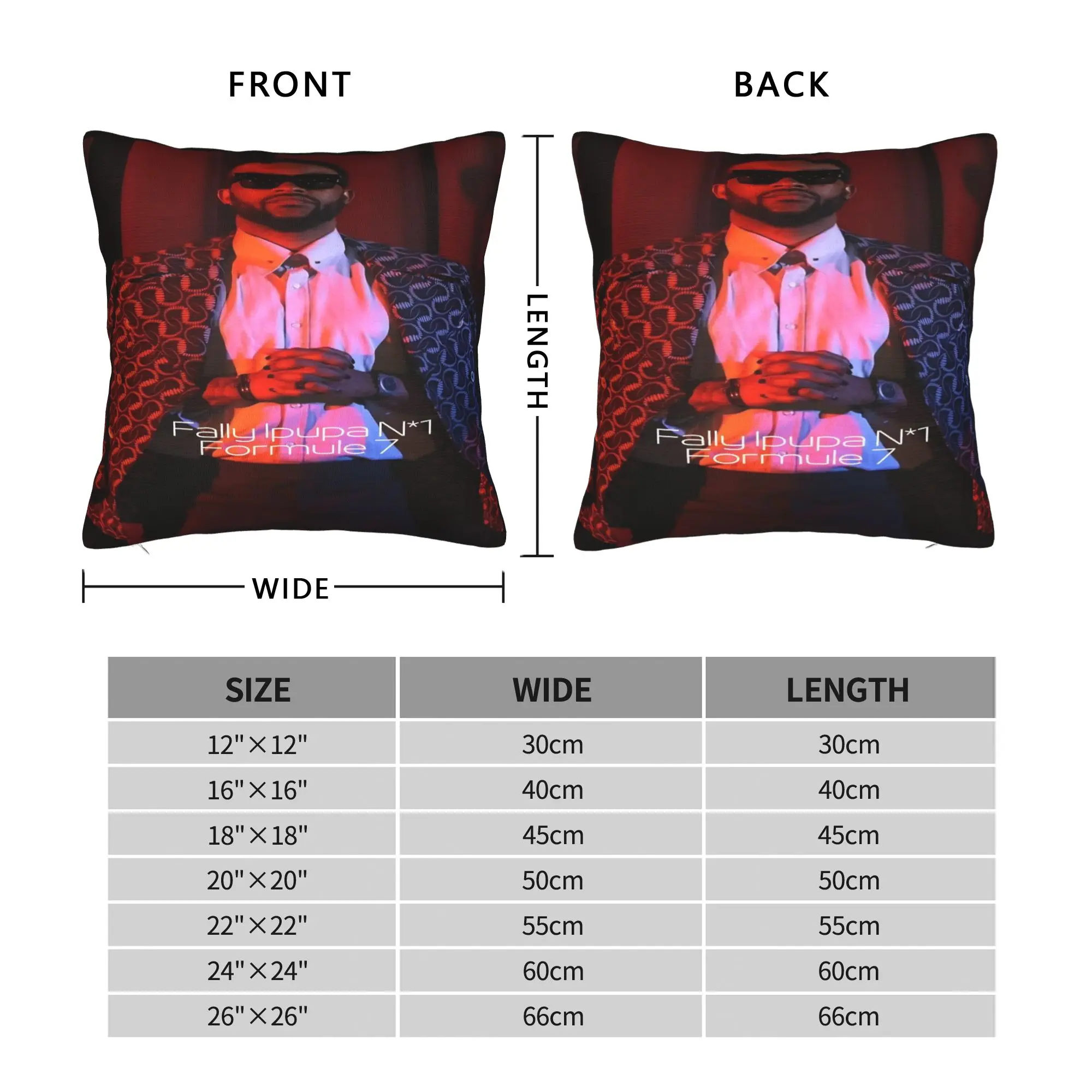 Fally Ipupa Congolese Singer Pillowcases  Vintage Pillow Case For Couch Sofa Bedroom Comfy Pillow Cover