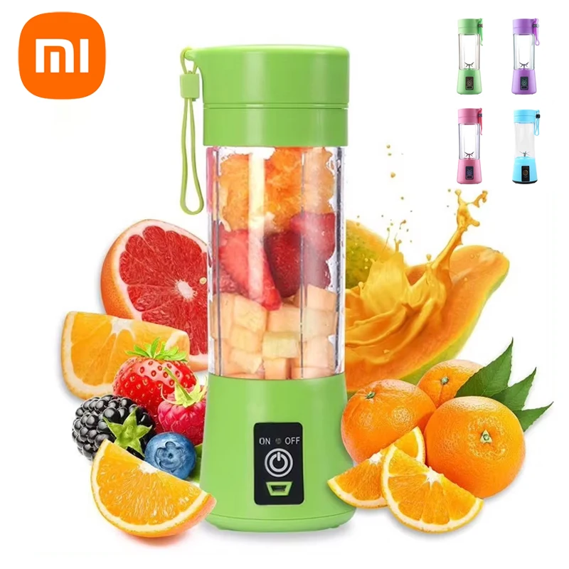 Xiaomi 380ml Portable Electric Fruit Juicer Home USB Rechargeable Smoothie Maker Blenders Machine Sports Bottle JuicingCup