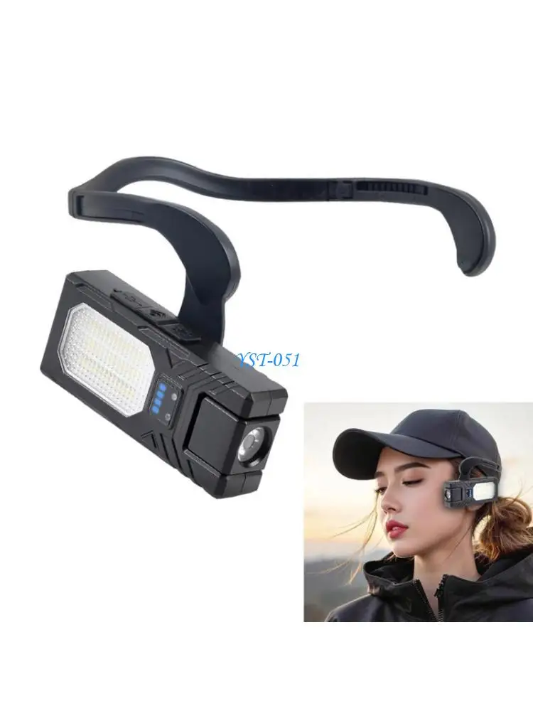 E15A Ear Mounted Headlamp with LED Beam Splitable Design Adjustable Light Modes