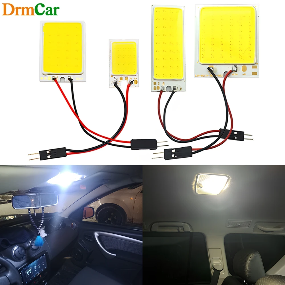 

1/2/4/8pcs T10 C5W C10W Car Interior Dome Reading Lights 16/24/36/48SMD Led COB Bulb Auto Festoon Door Trunk License Plate Lamp