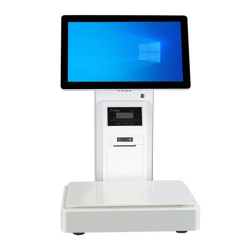 15.6inch Dual Screen Touch Epos Machine Cash Register Terminal Pos System Billing Weighing Scale Smart Pos Software for Retail