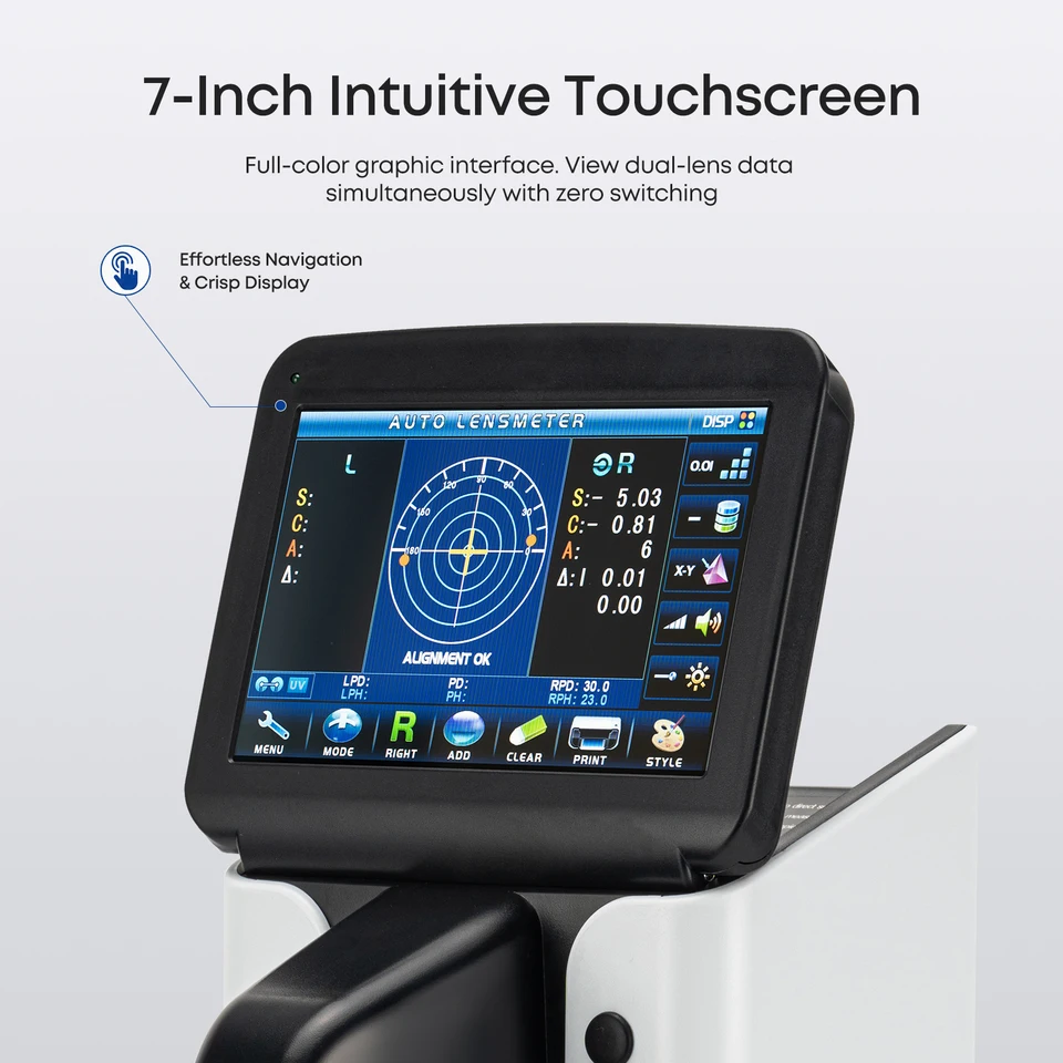 JD-2600A Digital Lensometer 7'' Touch Screen Auto Focimeter