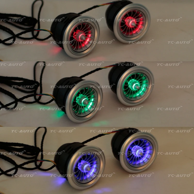 New Nozzle EQS Car LED Air Condition Turbine Outlet Air Vent For Suzuki SX4 Swift 2005 2006 2007 2008 2009 2010 2011 2012 2013