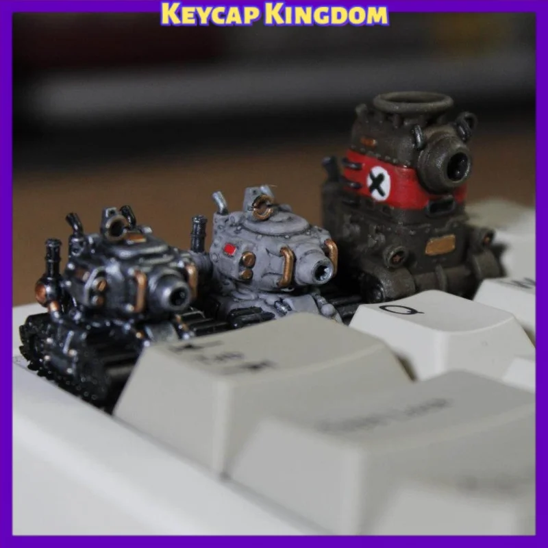 

Креативная кастомная кейкап-накладка Metal Slug Tank из смолы, милый мультяшный дизайн, аксессуар для игровой механической клавиатуры, идеальный подарок