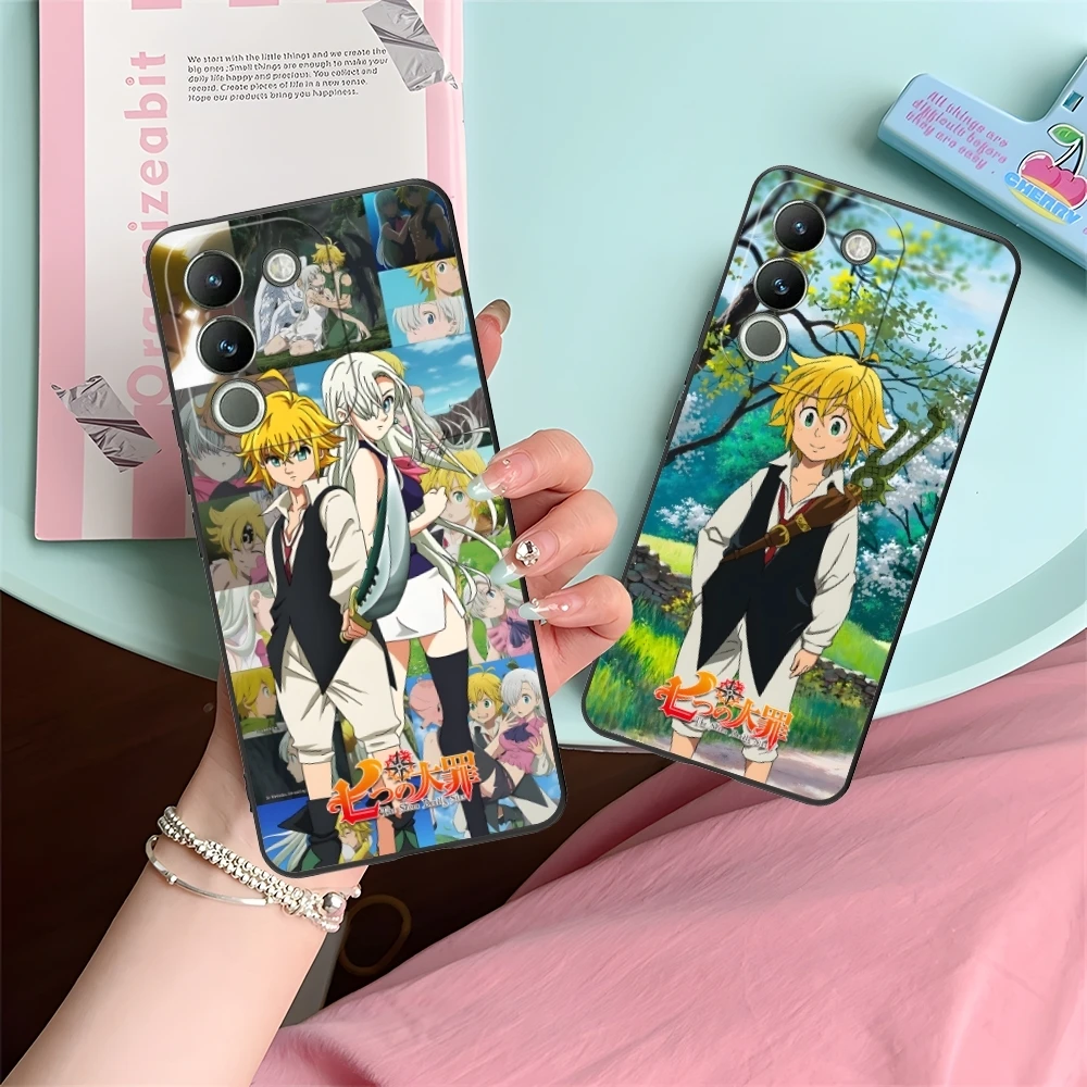 Seven Deadly Sins Meliodas Mobile Phone Case for VIVO Y95 Y93 Y31 Y20 V19 V17 V15 Pro X60 NEX Black Soft Phone Cover Shell