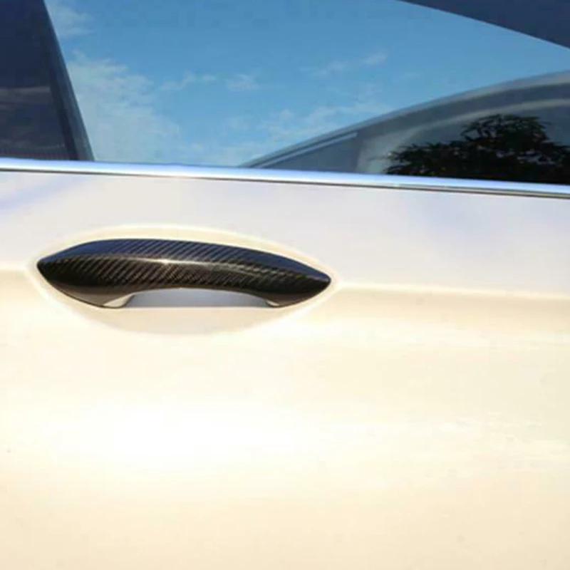 

Best-Selling Real Carbon Fiber Outside Exterior Door Handle Protector Cover Trim