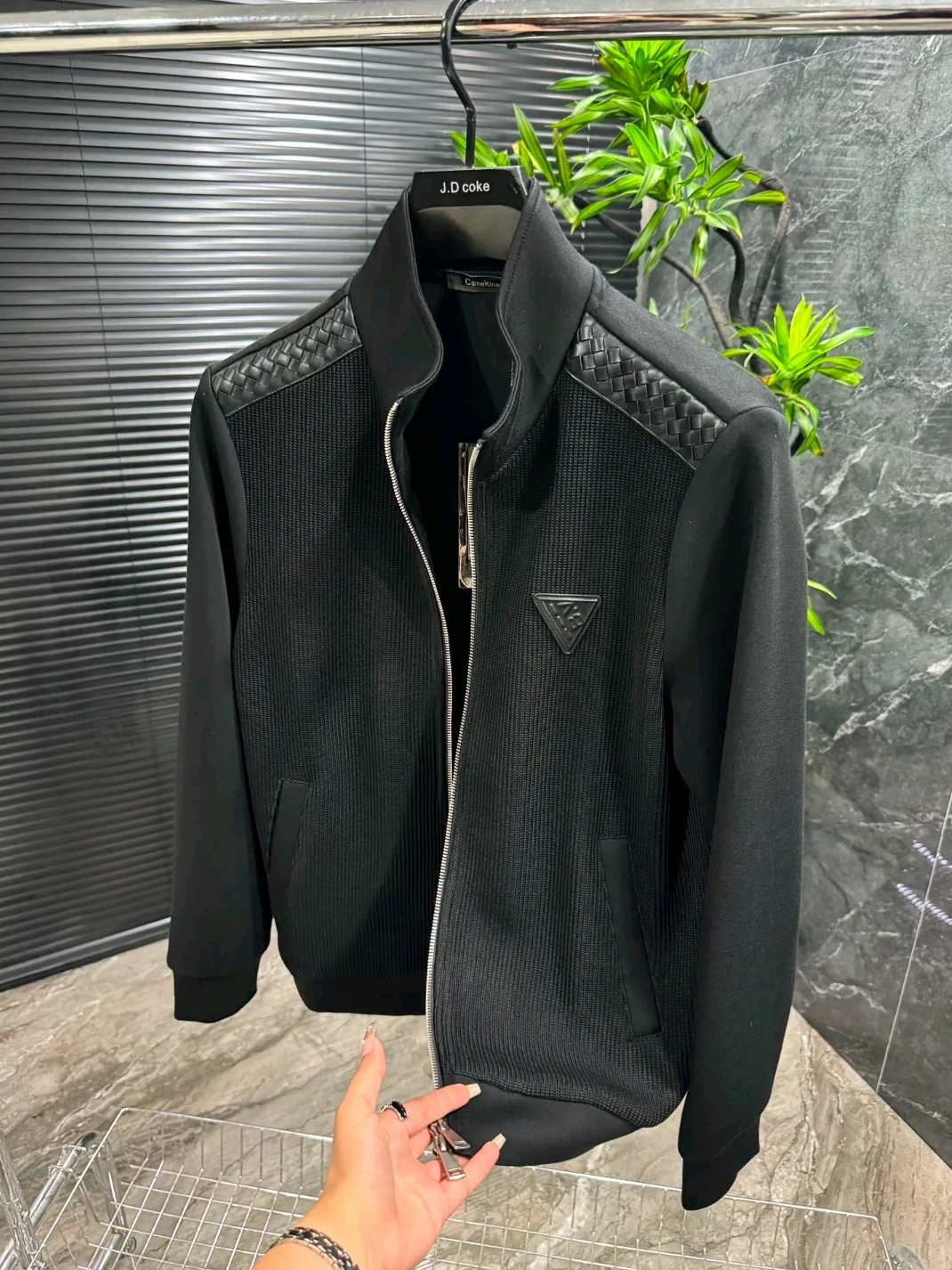 

High Quali Faionable Men's Stand Collar Jaet Coat Casual Cool Busin Sle Autumn Winter New Arrival Ele Leisure