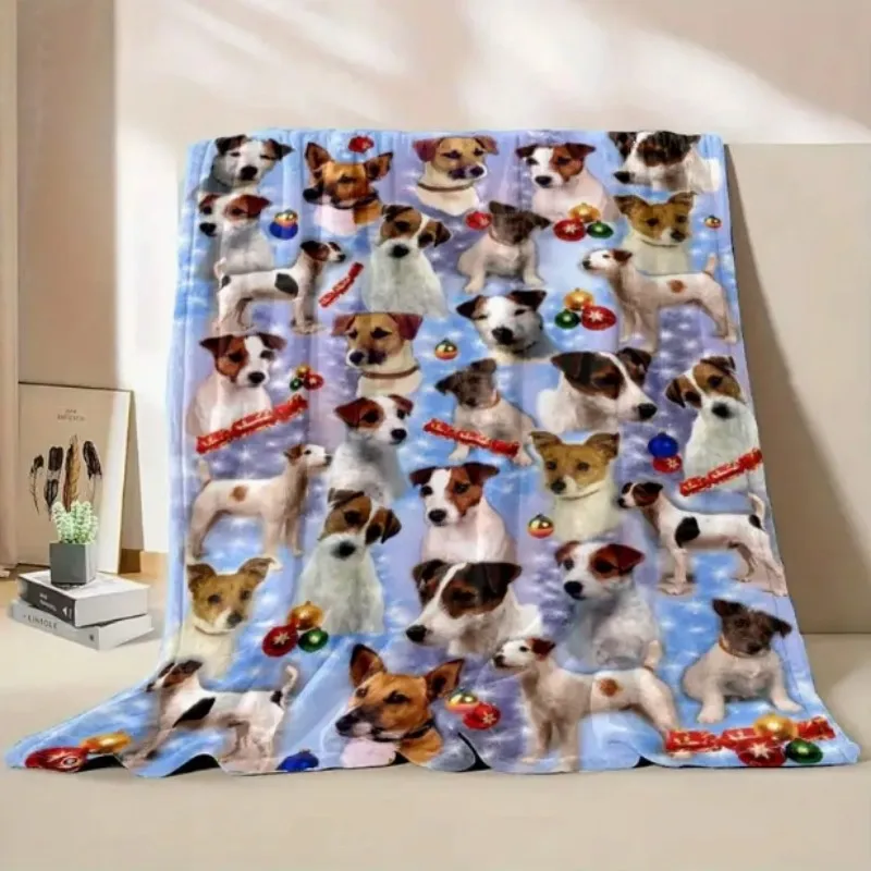فيكاما بارسونز راسل تيري الكلب لطيف الكلب نمط بطانية ، بطانية الحيوانات الأليفة ، بطانية الكلب ، ديكور المنزل ، بطانية الحيوانات الأليفة على السرير #6