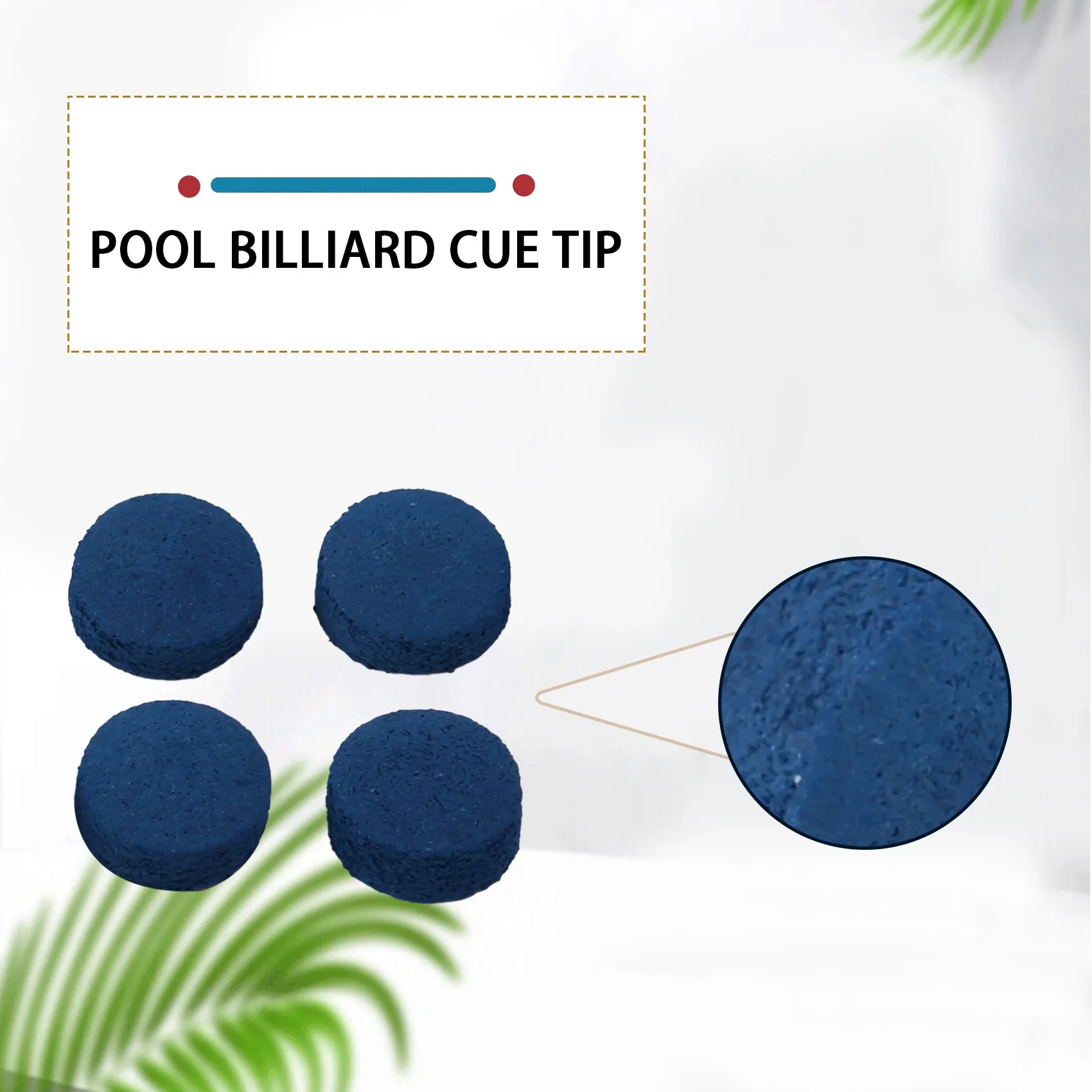 

ABVB-50 Pcs Billiard Cue Tips 9Mm Pool Billiard Cue Tips Replacements For Pool Cues And Snooker