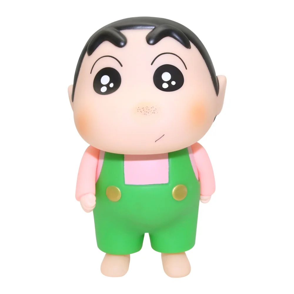 Creative Anime Crayon Shin-chan Kawaii PVC Model Piggy Bank Toys Hobby Desktop Ornaments Kids Friends Birthday Gifts