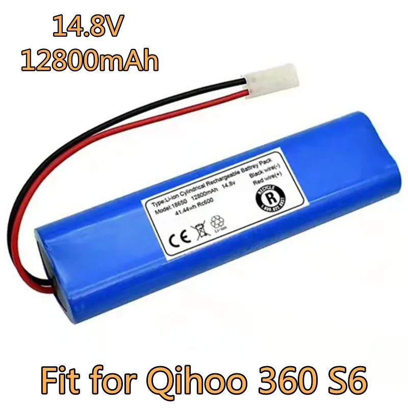 14.8V 12800mAh Battery Pack for Qihoo 360 S6 Robotic Vacuum Cleaner Spare Parts Accessories Replacement Batteries.