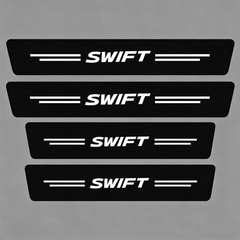 

Carbon Fiber Car Door Anti Threshold Side Guard Decal Auto Interior Styling Fit For Suzuki Swift All Model Years Decor Parts