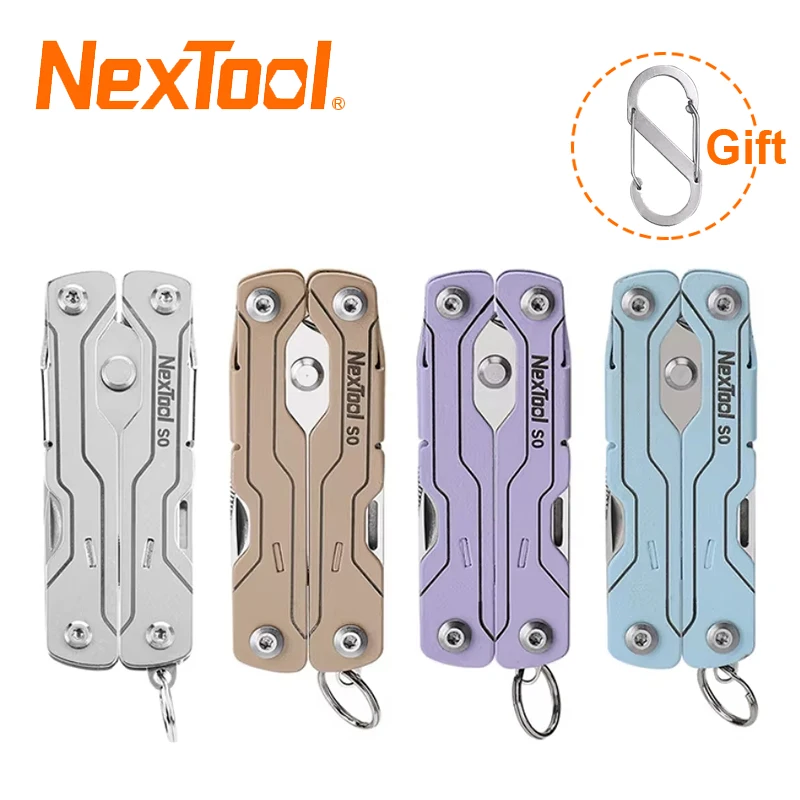 NexTool Mini Sailor Scissors S0 8 In 1 Keychain Multi-tool Screwdriver Portable Pocket Folding EDC Tool for Travel
