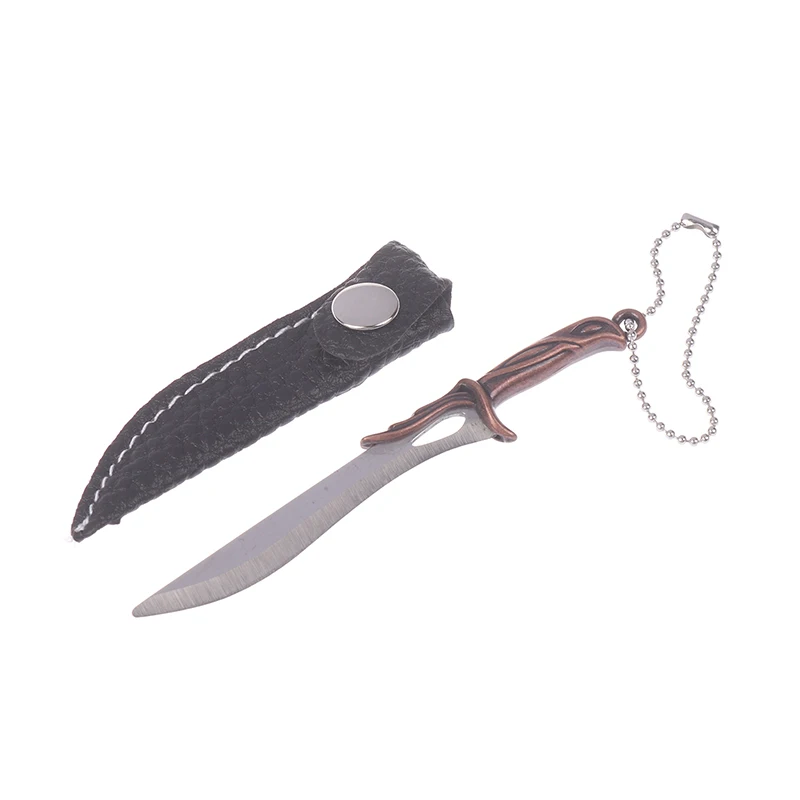 Mini cuchillo portátil, llavero, adecuado para abrir regalos de vacaciones y entrega exprés, cuchillo no plegable, accesorios colgantes, nuevo