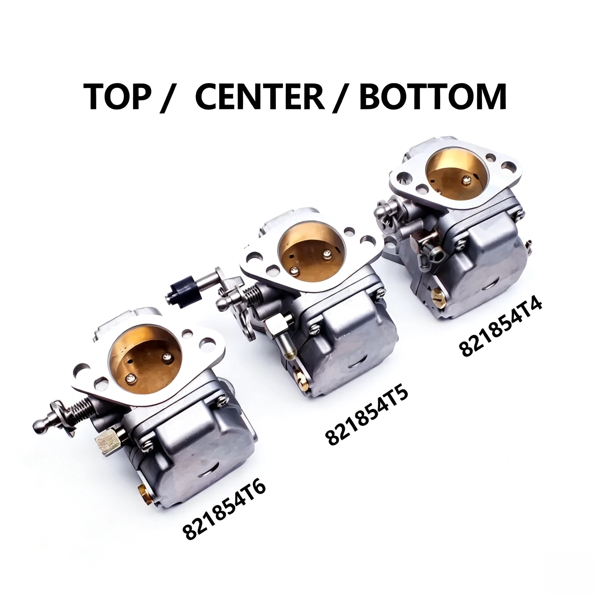 3pcs/set 821854T4 821854T5 821854T6 Carburetor Kit For Mercury Marine Outboard 40HP 2T