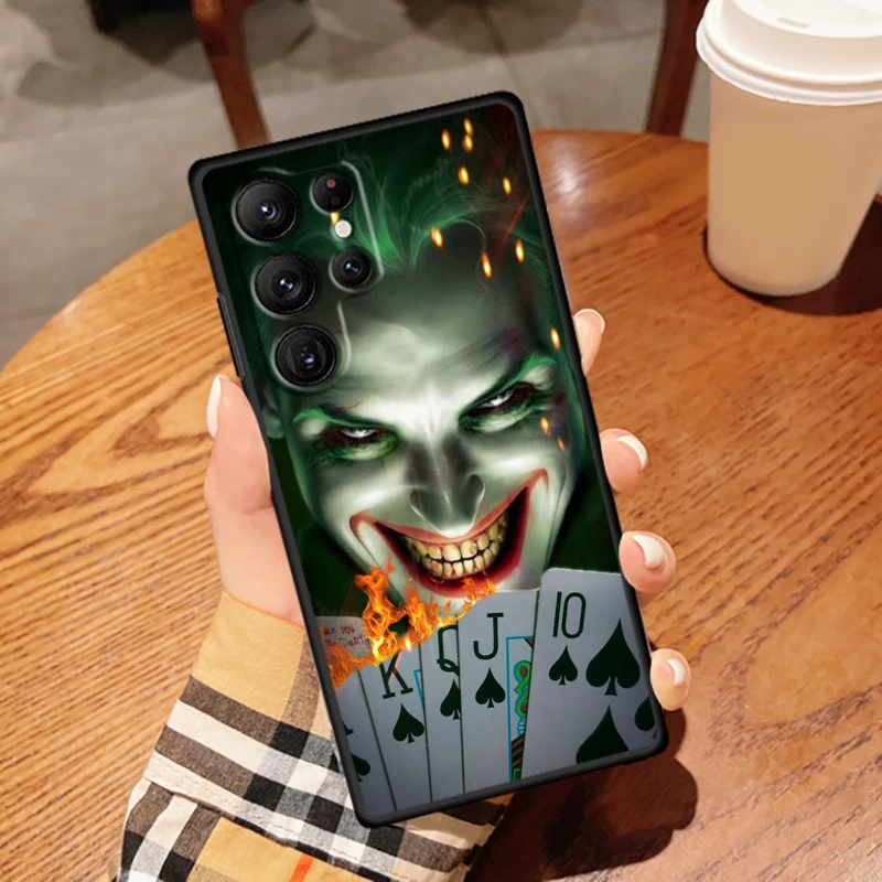 T-The J-Jokers Art Fashion For Samsung Galaxy S24 S23 S22 S21 S20 FE S10 S10E Plus Ultra Pro Lite 5G Black Soft Phone Case