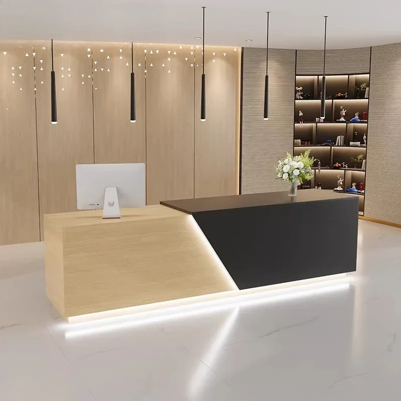 Coffee Shop Counter Reception Desk Counter Hairdressing Modern Reception Desk Work Beauty Bancone Per Negozio Corner Furniture
