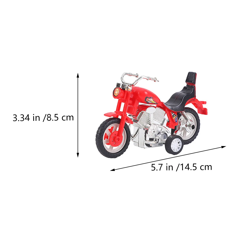 4-teiliges Motorrad zum Zurückziehen, Mini-Simulationsmodell, Spielzeug, Trägheit, Motorrad, Kunststoff, Fahrzeug, Kinder, Geschenk, Kleinkind, Spielzeug mit Fernbedienung