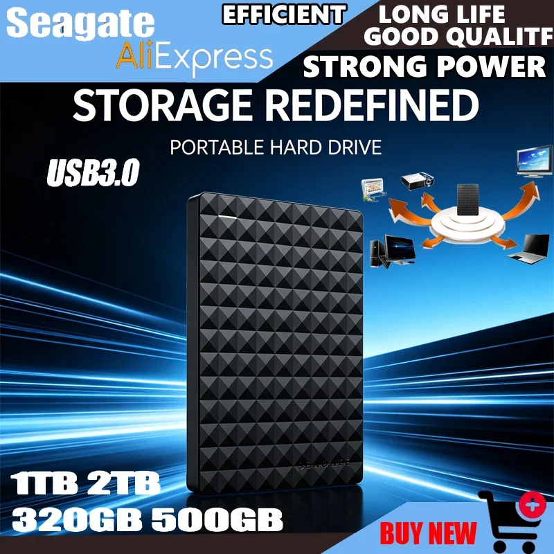 

For Seagate OEM Expansion External HDD, 320GB/500GB/1TB/2TB, USB3.0, 2.5" Portable Hard Disk Drive
