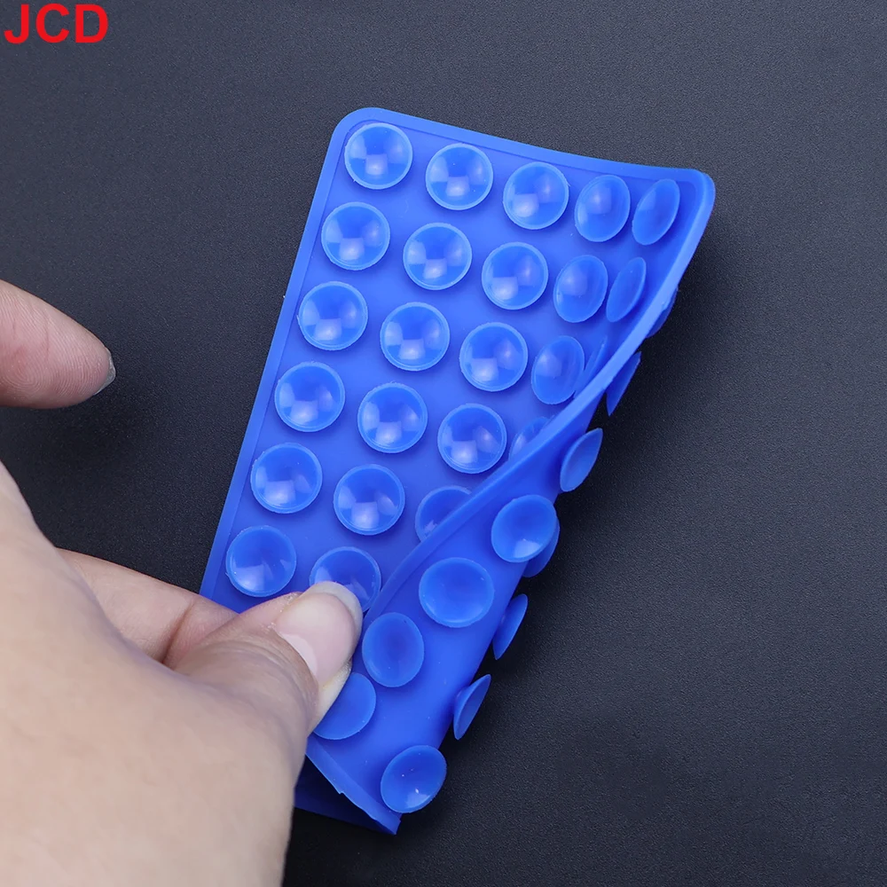 JCD 2pcs 24 알약/40 알약 범용 양면 실리콘 전화 고정 흡입 컵 실리콘 자체 접착 방수 브래킷