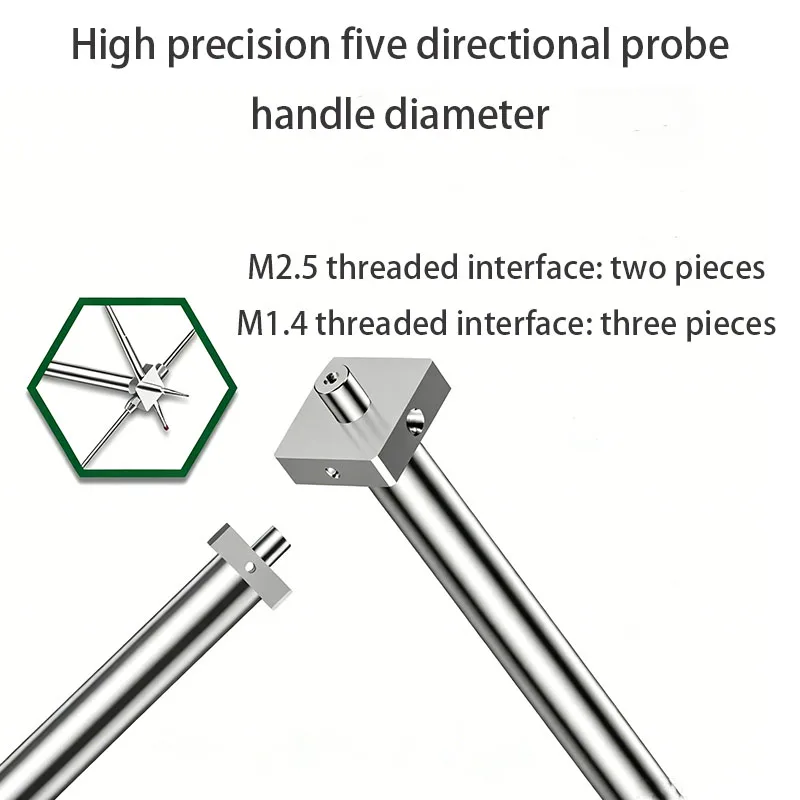 High precision five way measuring seat star probe height gauge with extended measuring needle handle diameter of 6MM8mm
