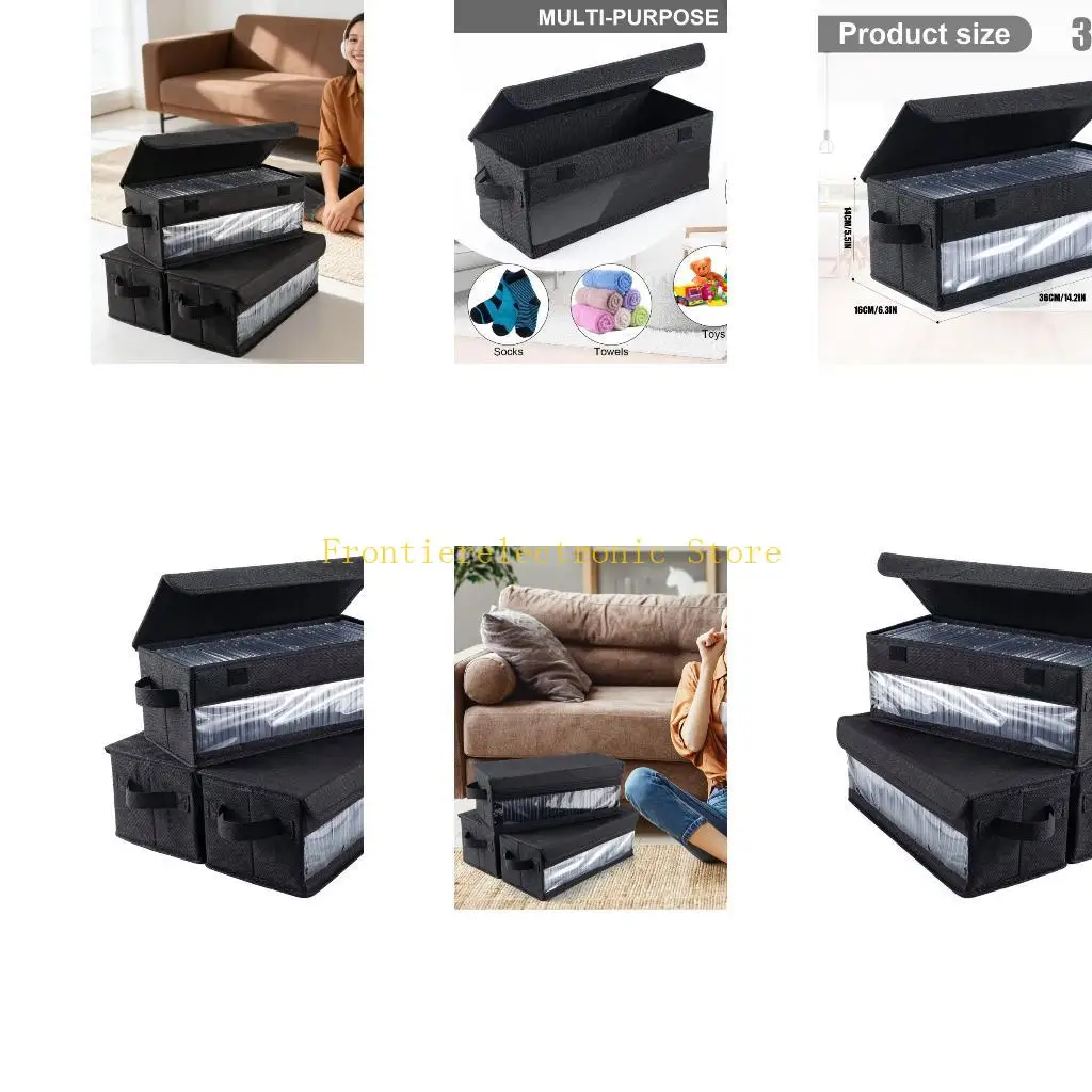 G8DB Permanent No repair Disc Storage Case With Fastening Lock Holds 30 Videos Breathable Material For Extended Preservation