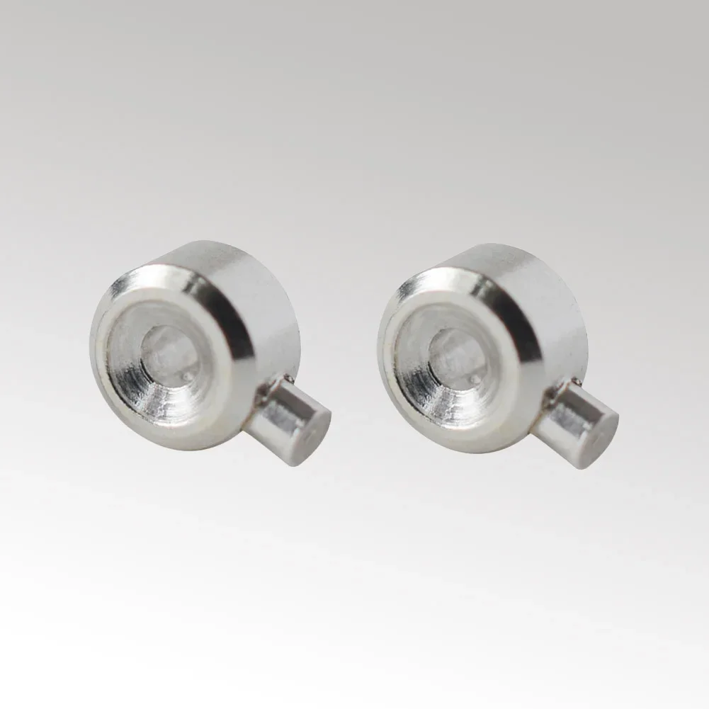 Quetschperle aus Sterlingsilber mit Kordelende für die Schmuckherstellung. Rohr-Crimp-End-Abstandshalter, kleine Stopper für die Herstellung von DIY-Schmuckstücken