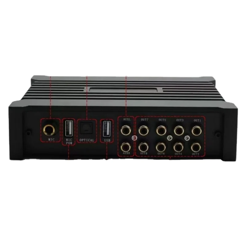 Luxury Hi-Fi Music Car Van Audio DSP Amplifier Noise Reduction Audio Sound Quality Equalizer 31EQ Digital Music Signal Processor