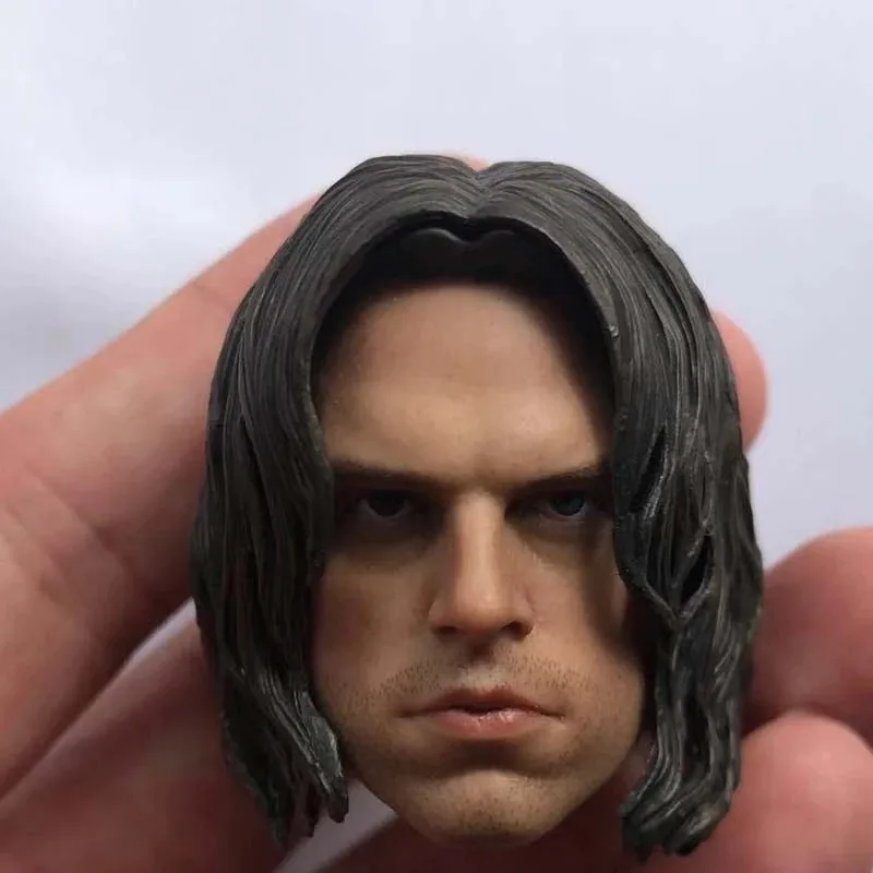 1/6 Scale Model Head Sculpt Winter Soldier Head Carving Toy Bucky For 12 inch HT Phicen TBleague Action Figure Collection Gifts